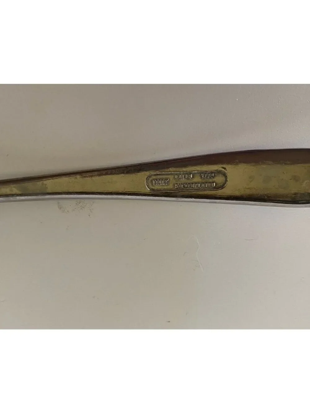 Vintage Eales 1779 Silver Plated Sugar Spoon Made In Italy READ